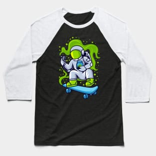Astroweed Playing Skateboard Baseball T-Shirt